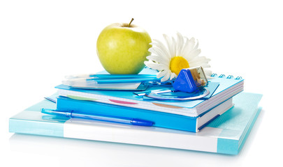 Blue set of education accessories