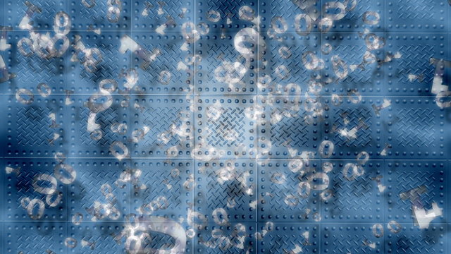 Bin&auml;rcode - Metall - Background