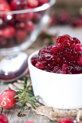 Fresh made Cranberry Jam
