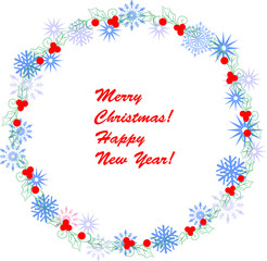 Christmas wreath vectorized