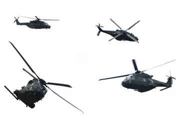 Stickers pour porte hélicoptère Vol en hélicoptère