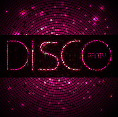 Disco ball. Disco background