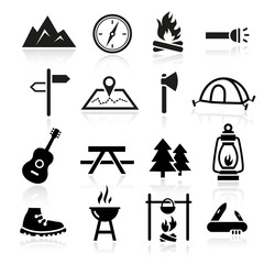 Outdoor Camping Icons