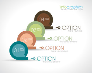 Infographic Design Template with modern flat style.