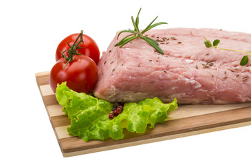 Raw pork meat