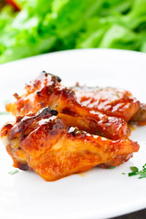 Chicken wings with honey sauce