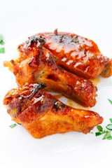 Chicken wings with honey sauce
