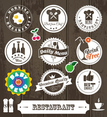 Obraz premium Restaurant label