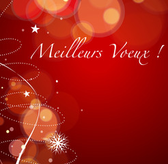Carte de voeux meilleurs voeux