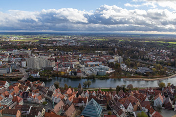 Fototapeta premium View from the top of the cathedral of Ulm