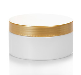 Natural cosmetic cream jar