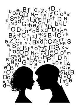 uomo e donna che parlano