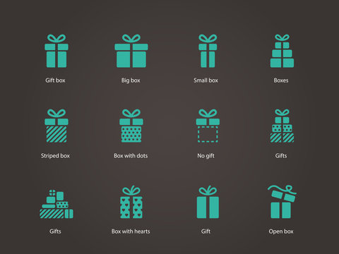 Gift icons.