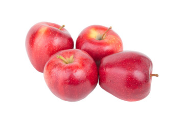 Four Apples Isolated on White