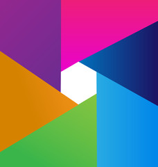 Abstract colorful geometric background