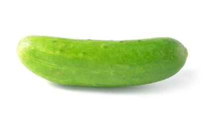 Cucumber isolated over white background.