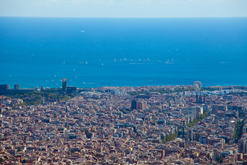  Barcelona. Spain. View of the city from the top.