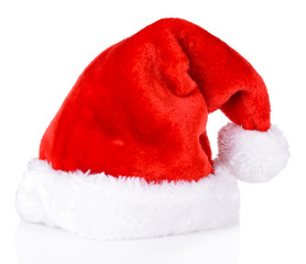 Obraz na płótnie Canvas Christmas kapelusz na białym