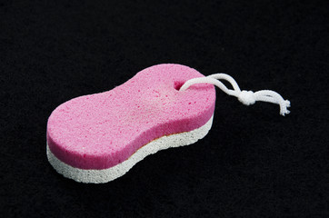Stone foot scrub.