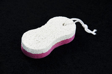 Stone foot scrub.