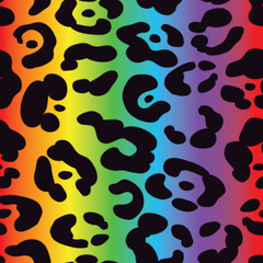 Rainbow Leopard Pattern