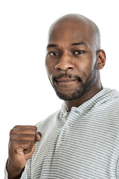 Handsome Black Man Making A Fist