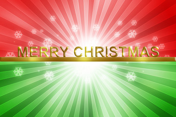 Christmas background with gold word