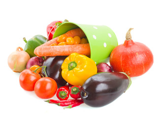 pile  of raw  vegetables