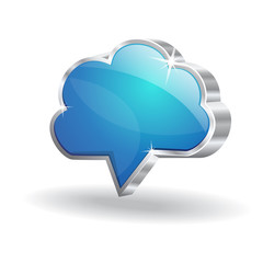 3d Cloud Vector Icon