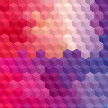 Multicolor cubic mosaic.