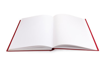open book with blank pages