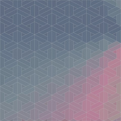 Retro pattern of geometric shapes. Colorful mosaic backdrop