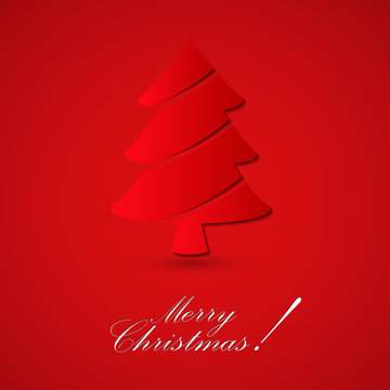 Modern abstract christmas tree background