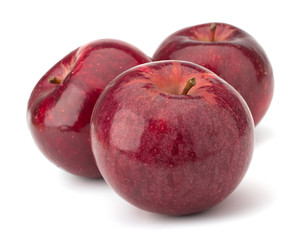 red apples isolated on white background