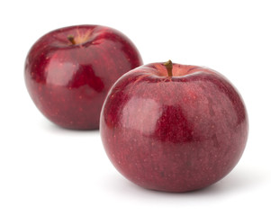 red apples isolated on white background