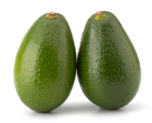 Fresh avocado fruit isolated on white background
