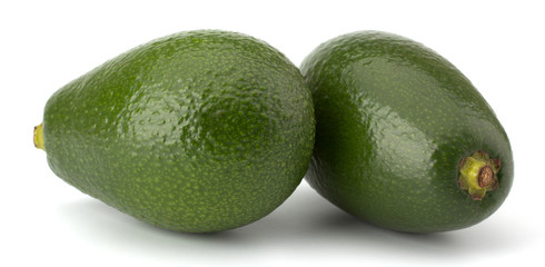Fresh avocado fruit isolated on white background
