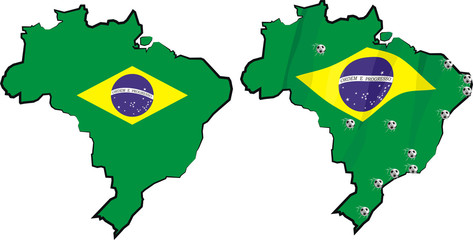 brazil - country and flag