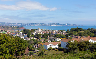 Fototapeta na wymiar Torquay wybrzeżu Devon Anglia od Torquay
