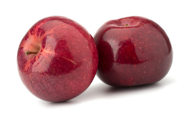 red apples isolated on white background