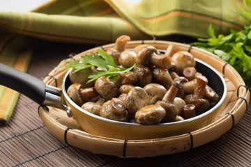 Fried mushrooms