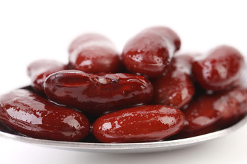 Close up of red beans
