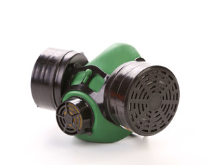 Close up of gas mask