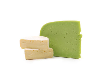 Composition various types of cheese