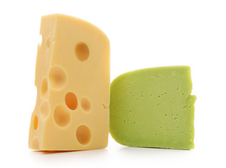 Composition various types of cheese