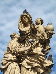 Obraz premium Prag Karlsbruecke Madonna 1
