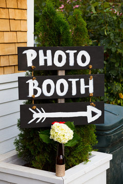 Photo Booth Wedding Sign