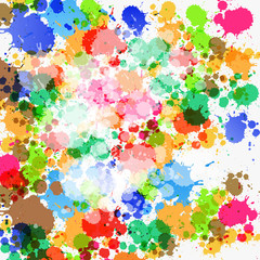 Colorful Vector Splashes Abstract Background