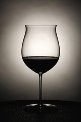 Burgundy in wineglass