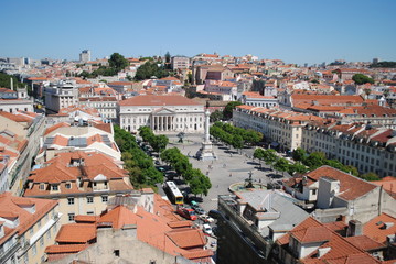 Fototapeta na wymiar Rossio - Lisbona 1
